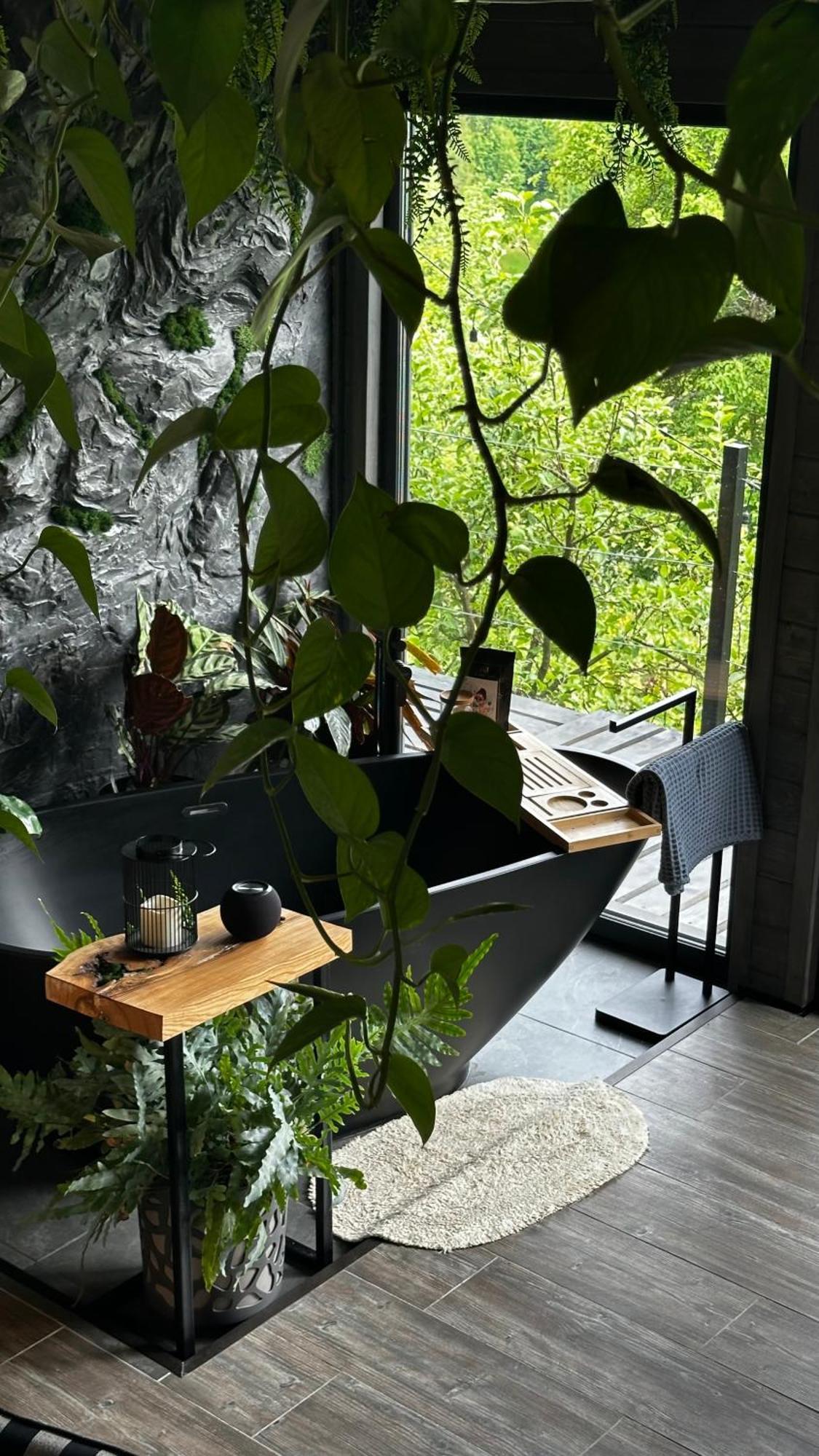 度假居 казковий дім та Garden два будиночки в горах з чаном-джакузі Slavske